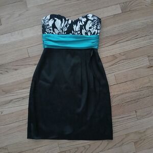Women's Strapless Mini Dress Size 5 Party Clubbing Prom Wedding Made in USA